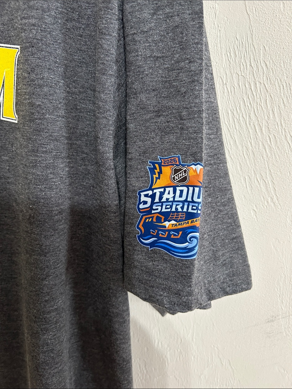 2025 NHL Stadium Series Level Wear Gray Graphic Tee Men’s 2XL/2TG - Picture 3 of 6